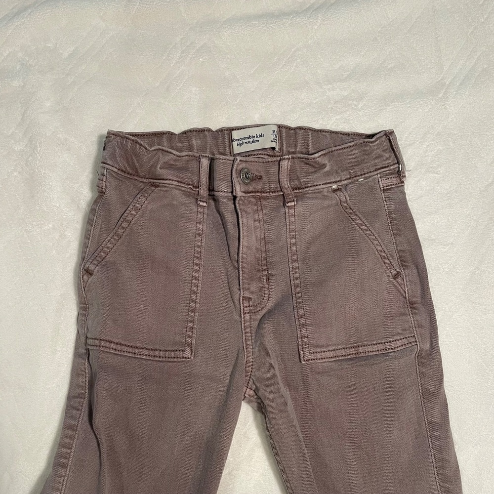 Abercrombie kids high rise flare size 11/12 Long - Picture 4 of 9